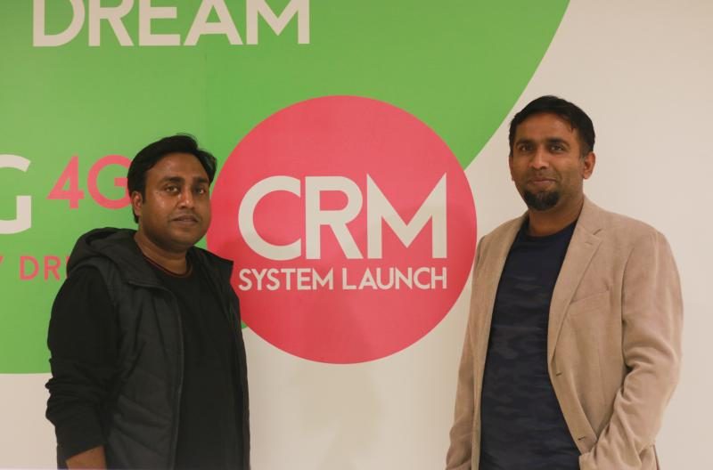Sher Nabi Khan at the CRM system launch